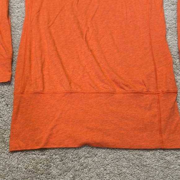 Nike Orange Long Sleeve Long Waisted Shirt Small - Picture 2 of 5